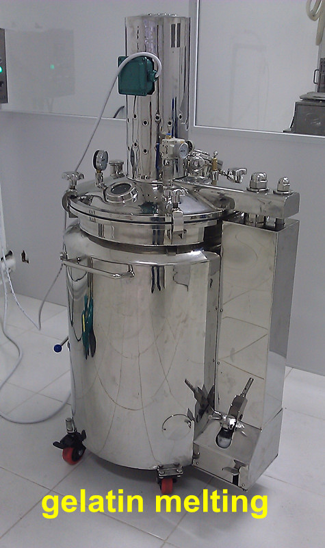 Starch Movable Capsule Filling Equipment Gelatin Melting Tank / Stationed Gelatin Melter