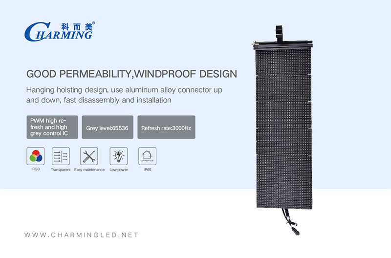 3840Hz Large LED Flexible Display Screen Waterproof Multiscene