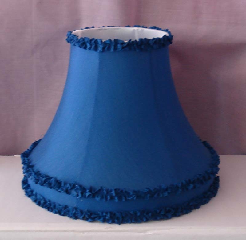 Soft Bell Shaped Light Shades TC Fabric Ruffle Trim For Table Light