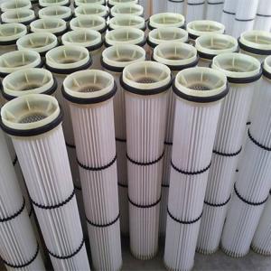 China Cement Silo Top Dust Collector Filter Cartridge Air Pleated Bag 30 Micron wholesale
