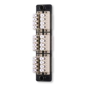 China 24 Fiber 6 Channels Fiber Optic Adapter Panel LC Beige Color wholesale