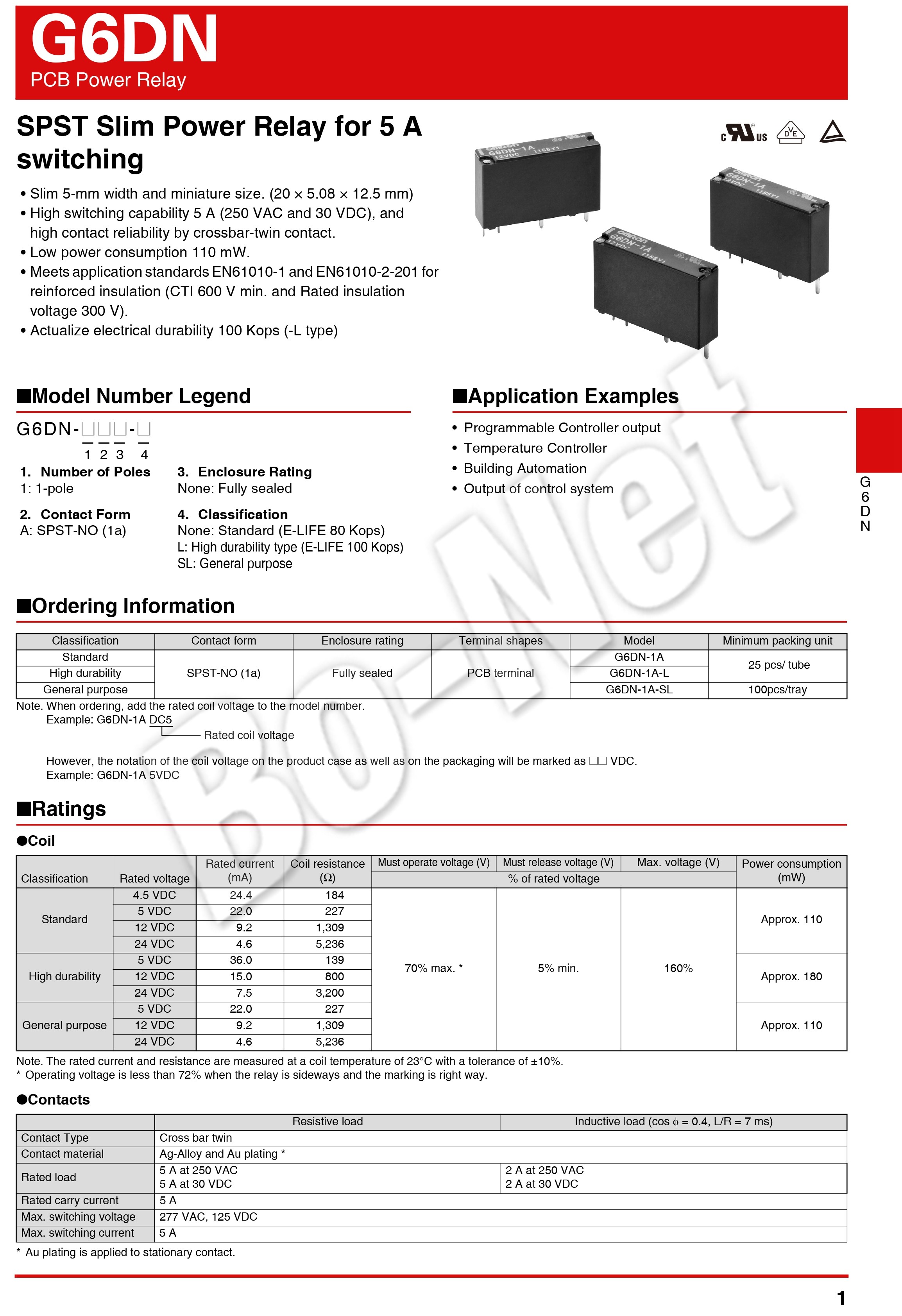 G6DN-1A-SL-5VDC Omron orignal new electromagnetic relay G6DN-1A-SL-5VDC G6DN-1A-SL-12VDC