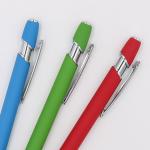 Stylish Press Metal Ballpoint Pen Click Soft Touch Promotional Aluminum Ball Pen