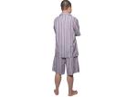 Mens Sping Woven 100 Cotton Pajamas Short Sleeve Short Pant Weven Colours