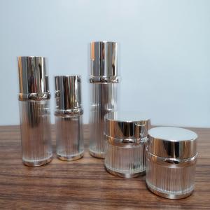 China Silver Lotion Screw Lid 15g 30g Empty Makeup Jars wholesale