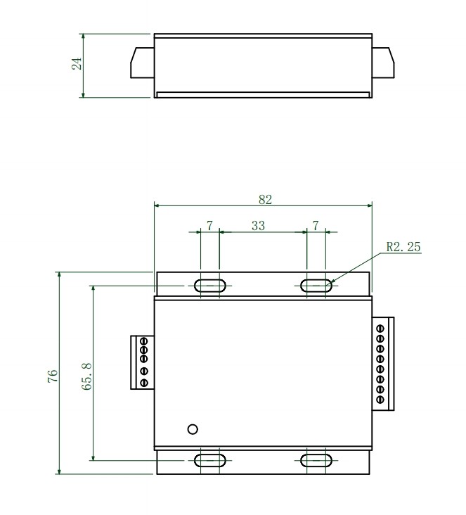 IP64 0.1% Load Cell Amplifier , 4 Units Strain Gauge Instrumentation Amplifier