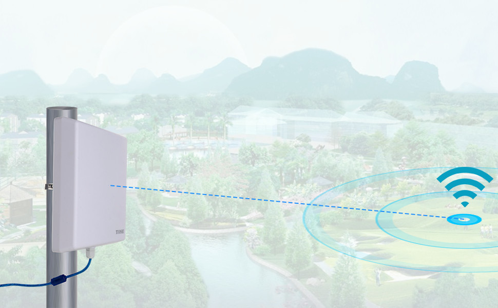 OEM High Gain Outdoor Wifi Antenna 150Mbps Globe Broadband Outdoor Antenna