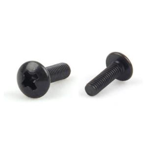 China Large Carbon Steel Cross Recessed Screws Black Oxide Mushroom Head Screw wholesale