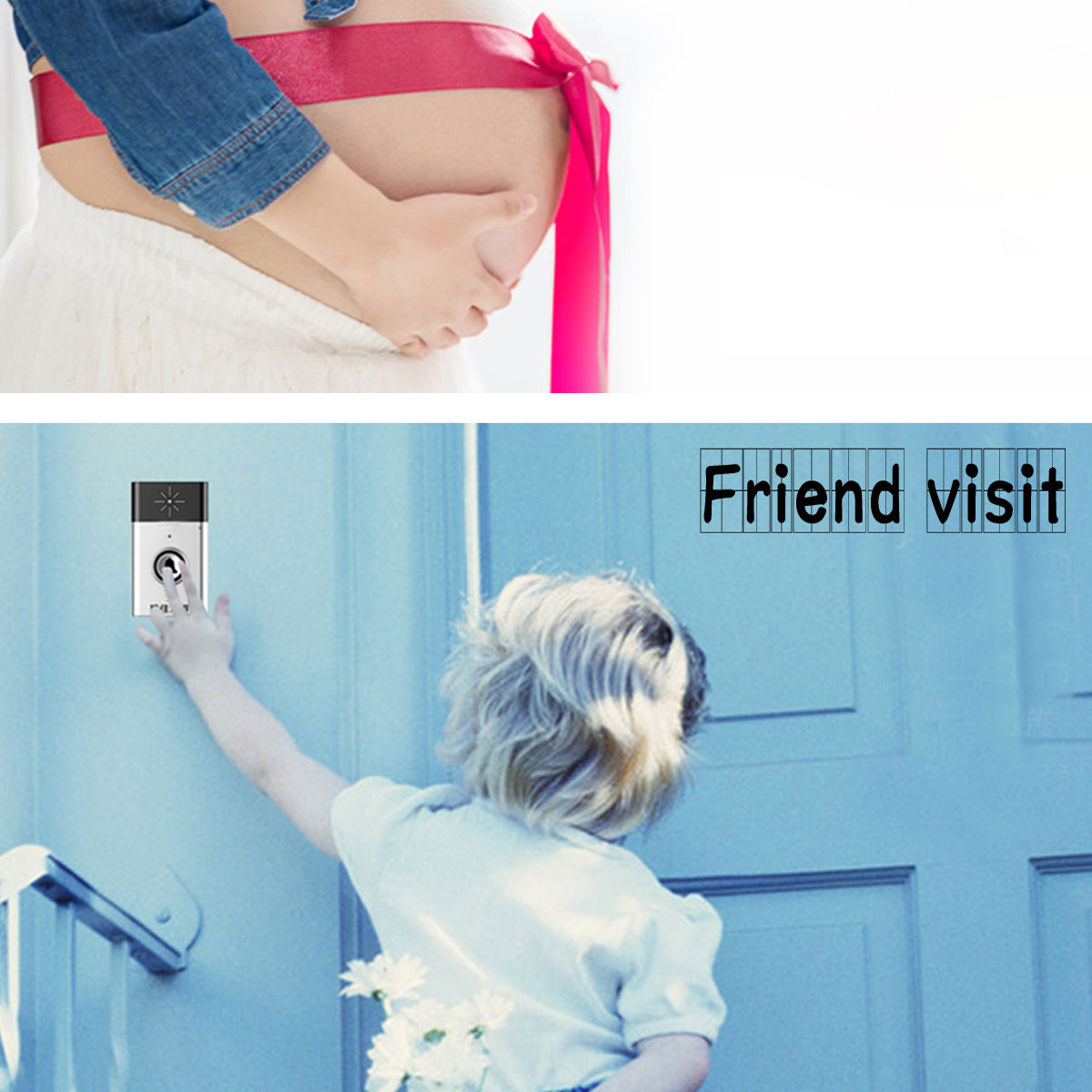 new arrival press to talk wireless door bell
