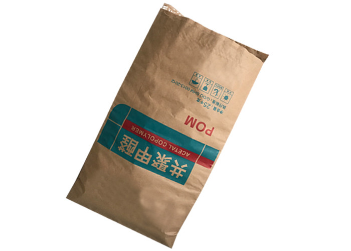Large Capacity Heat Sealed Paper Bags With PE Liner 1-3 Layers 25kg 20kg Load Bearing
