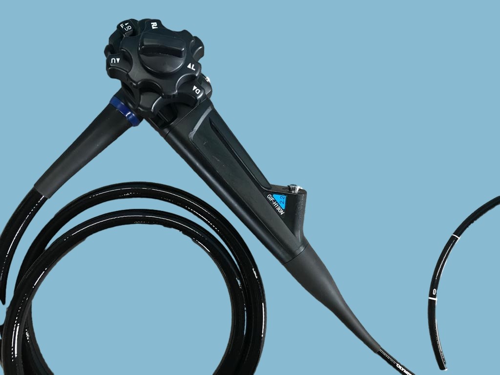 GIF-H190N Medical Endoscope Gastroscope Flexible 2.8mm Width Waterproof Connector