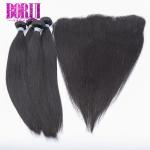 Long Lasting Brazilian Human Hair Bundles 13*4 Lace Frontal Pre Plucked Wigs
