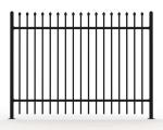 8' tall steel fence