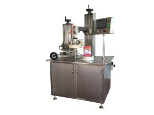 China Skin Care Products Boxes Packing 0.6Mpa Tape Can Sealing Machine wholesale