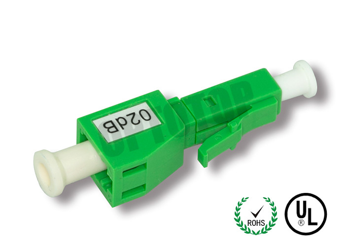 LC APC Fiber Optic Attenuator 1310 / 1550nm , High Return Loss Type