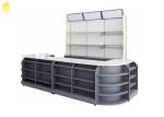 3400x600x2100mm Supermarket Checkout Stands , CR Steel Modern Retail Checkout