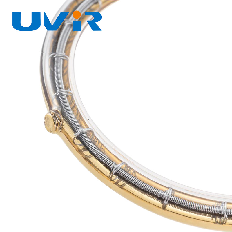 Annular Oval Omega Infrared Heating Lamp , Short / Medium Wave Infrared Radiator