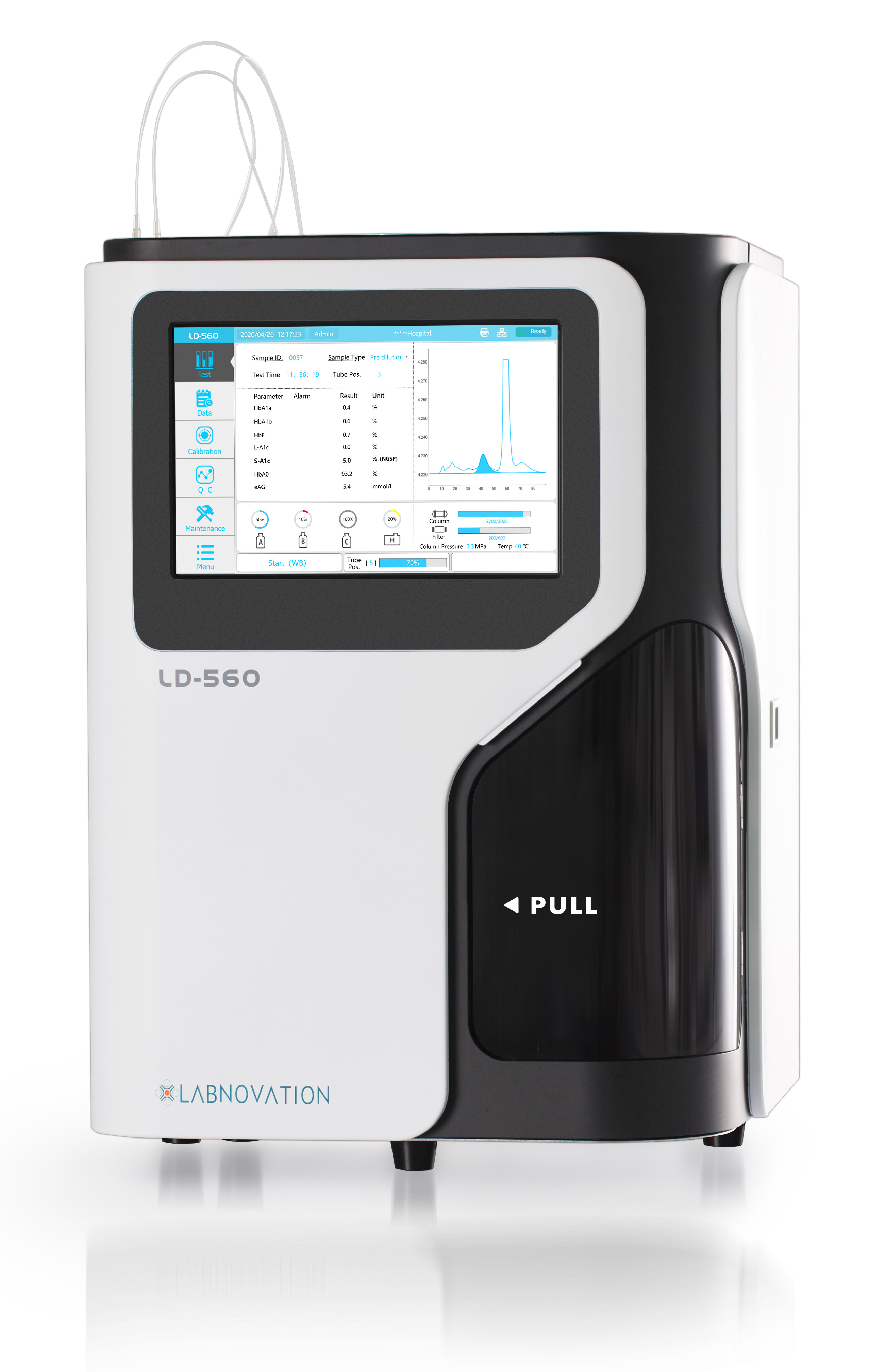 2022 New Automated HPLC Method HbA1c Analyzer LD-560 From Labnovation