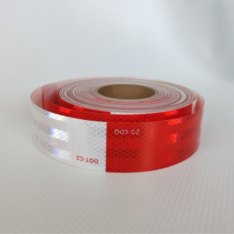 High Intensity Grade DOT C2 Conspucuity Refletive Tape For Truck White And Red