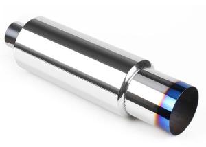 China Polished 63mm 409 Stainless Steel Exhaust Muffler wholesale