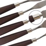 5 Piece Stainless Steel Artist Palette Knife Set For Oil Acrylic Paint Cake