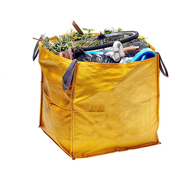 Construction / Garden FIBC Bulk Bags Waste Packing Big Size 4 Side Seam Loops