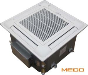China MECO CE CERTIFIED HYDRONIC FOUR WAY CEILING CASSETTE FAN COIL UNITS 0.6TR 200CFM with fresh air hole,build in water pump wholesale