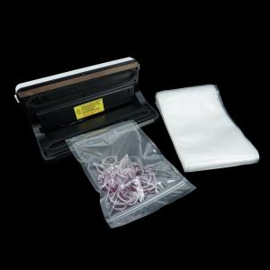 China Food Vacuum Sealer Zipper Bags Textured Poly Nylon Vacuum Pouches wholesale