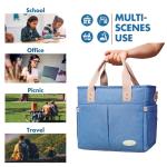 Collapsible Wide Mouth Opening Insulated Lunch Handbag