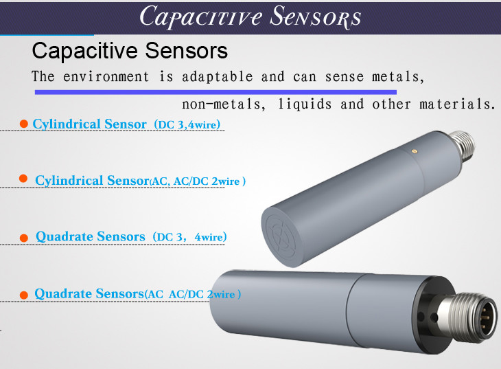 M12 capacitive sensor liquid level sensor can be used for induction of metal nonmetal plastic water and oil, etc