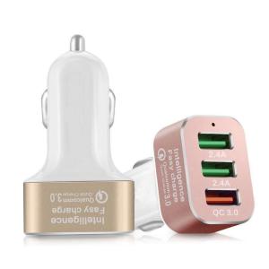 China Quick Charge 3.0 42W USB 3 Ports Cell Phone Car Charger wholesale