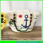 LDMC-072 wholesale embroidery ship spear straw totes beaded shoulders straw bags