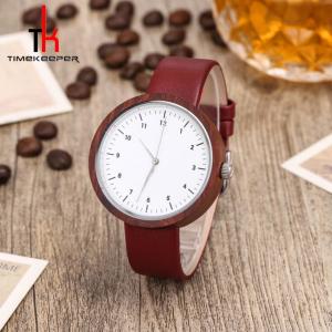 China High End Quartz Modern Wood Watches 42mm With Vegan Watch Straps wholesale