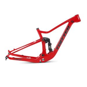 China 15&quot;17&quot; 19&quot; Carbon Fiber Full Suspension MTB Frame With DNM Rear Shox wholesale