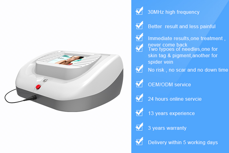 Nubway Beauty Equipment Skin Tag Removal machine Spider Vein Facial Veins Removal Machine