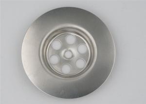 China Wide Side Bathroom Sink Drain Strainer , Kitchen / Bathroom Sink Drain Stopper wholesale
