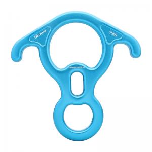 China Customizable Logo 330g Rock Climbing Aerial Work Rope Abseil 8 Figure Ring Descender wholesale