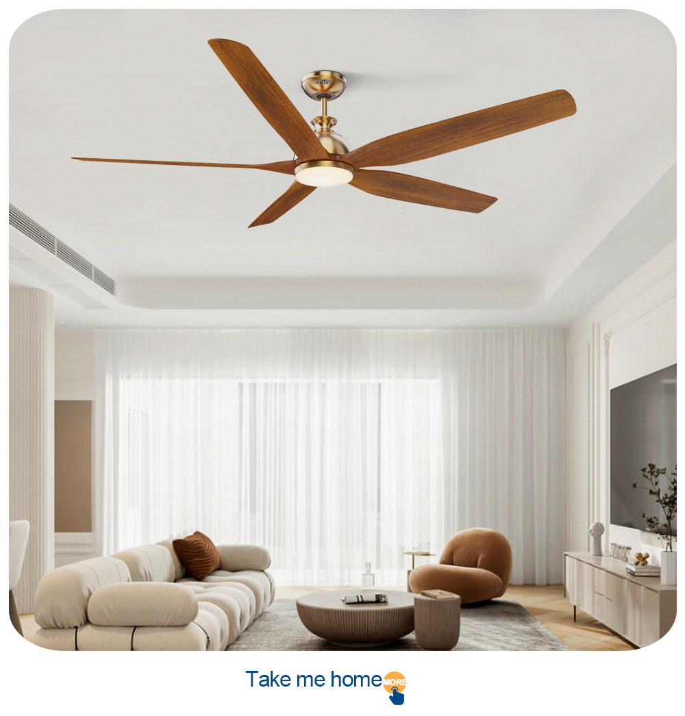 Five ABS Blades LED Ceiling Fan for Energy Saving and Lighting Solutions Service