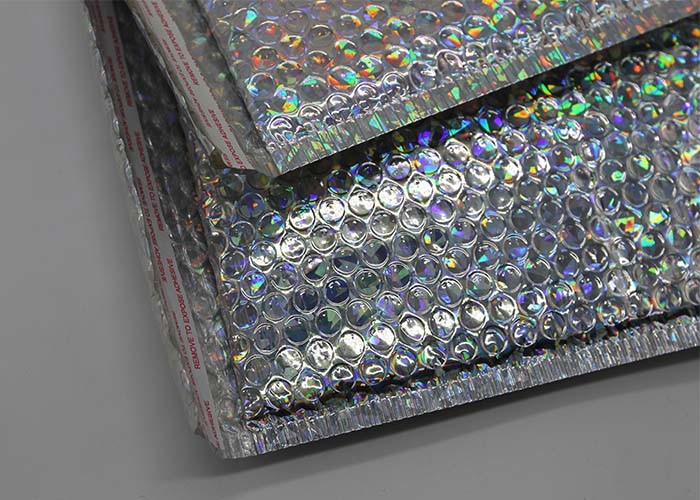 6 * 10 Laser Colorful Metallic Bubble Mailers Padded Envelopes Shiny / Matt Surface