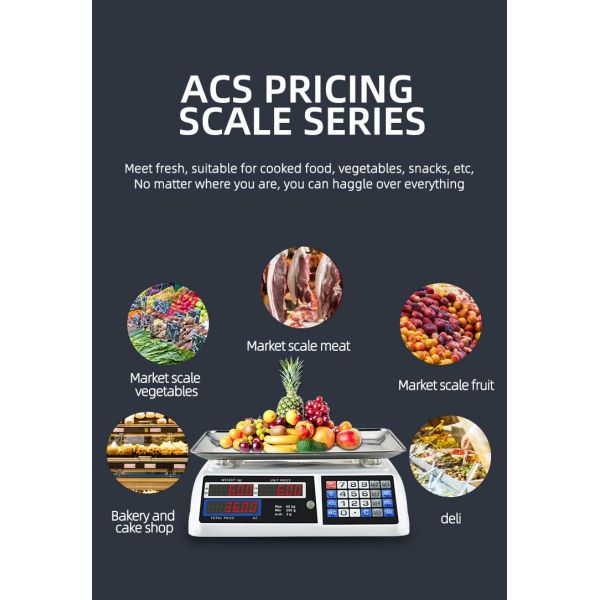 1g Accuracy ABS Material Digital Electronic Bench Scale with LED/LCD Display 40kg Capacity Customizable in Other Colors