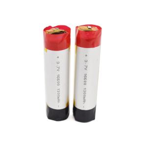 China Round Electronic Cigarette 350mAh 16600 10C 3.7v Lithium Battery Cells wholesale