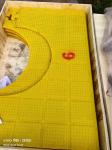 2200X1800 MM Rotary Table Anti-Slip Mat Material PU Yellow Colour With Steel