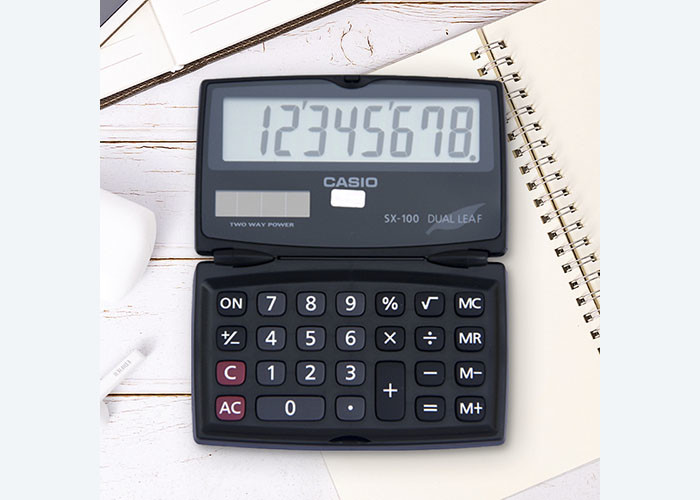 For Authentic Casio Casio Computer SX-100 Folding Clamshell Calculator 8-bit mini calculator