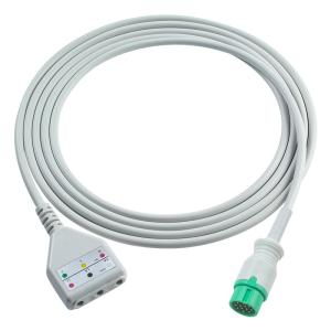 China Comen ECG trunk cable DDstyle 3lead Leadwires Cable 1.30M wholesale