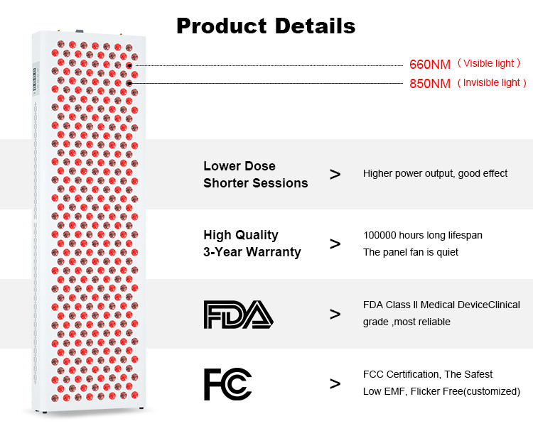 Near Infrared Light Therapy Panel , 1500W Red Light Sauna Therapy