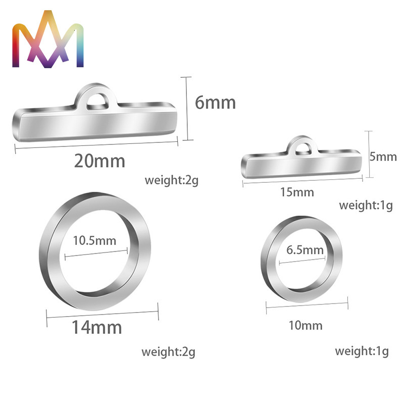 OT Buckle Bracelet Toggle Clasp Lead Free For DIY Charms