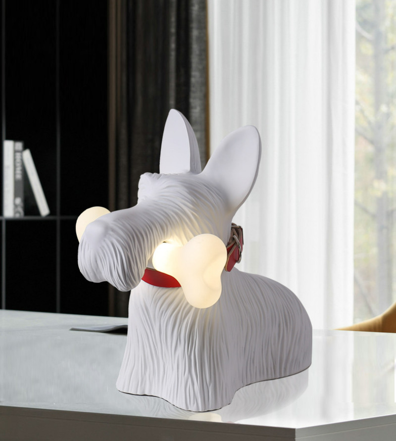 Italy Designer Scotch Dog Pendant Lamp for Living Room Kitchen Bedroom Europe Fancy aesthetic lamp(WH-MTB-276)