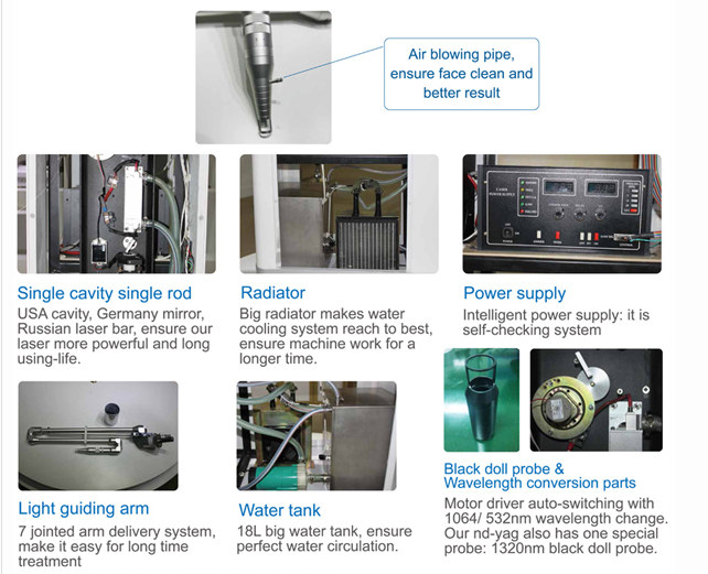 New design hot sale Laser nd yag q-switched tattoo removal machine