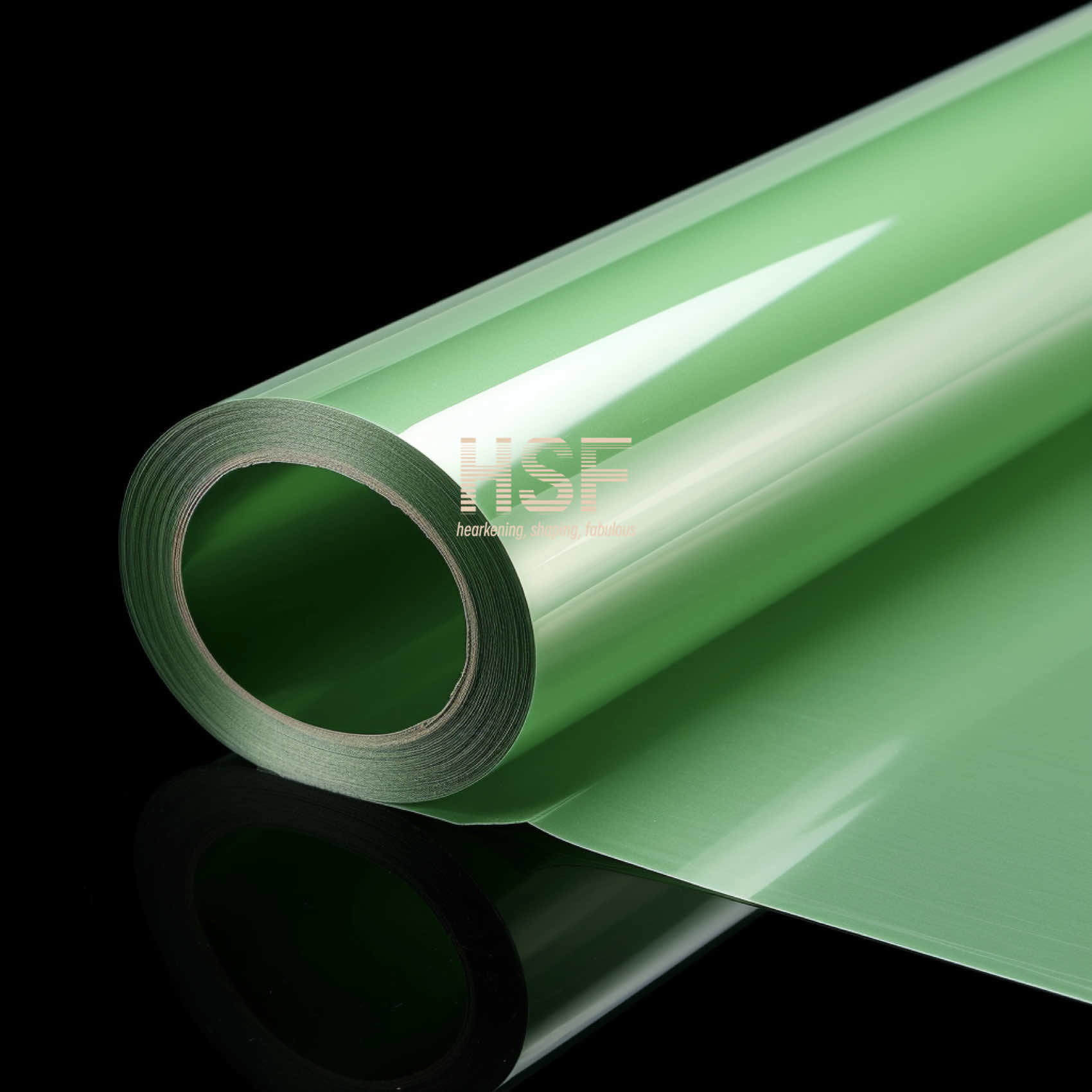 Silicone Coated PET Release Film Polyethylene Terephthalate 50 Micron Light Green