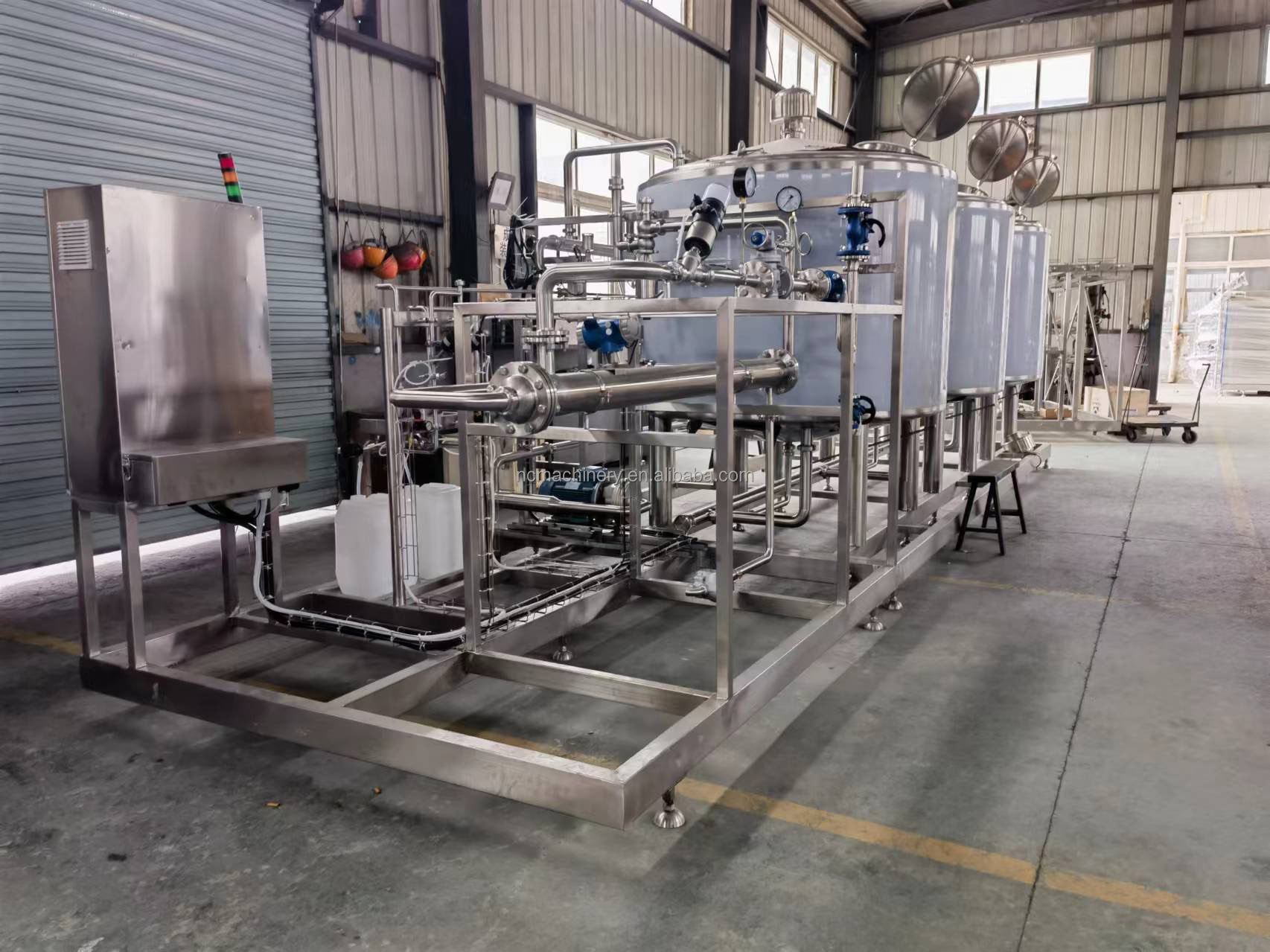 PLC Touch Screen Control Fresh Juice CIP Processing Machine for Fast Juice Production